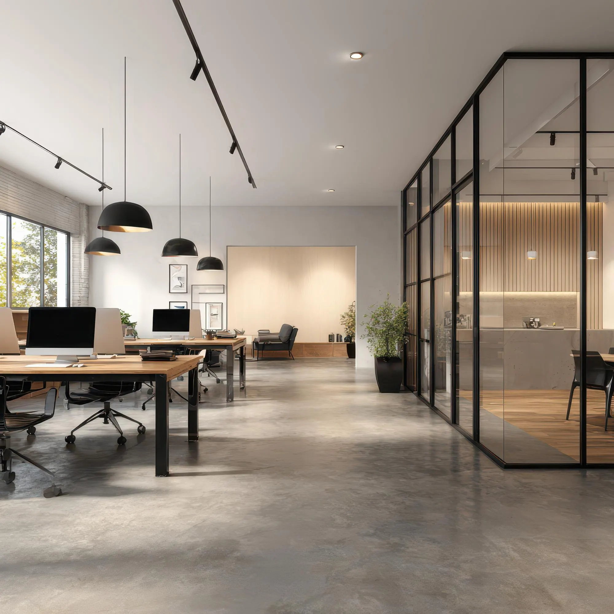 Sauberes Büro in München nach der Unterhaltsreinigung durch cleanfrog